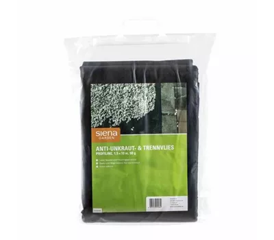 Siena Garden Anti-Unkrautvlies 1,5x10m, 100g schwarz Siena Garden Anti-Unkrautvlies 1,5x10m, 100g schwarz