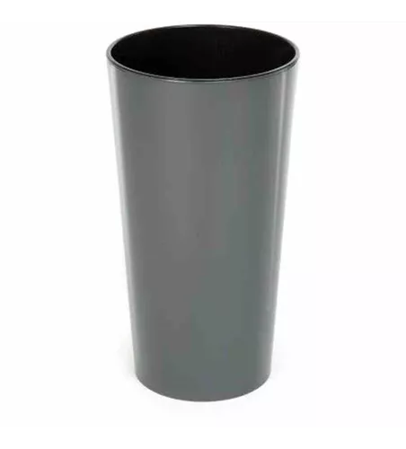 Siena Garden Pflanzkübel Lille, rund, Ø 30x57,0 cm Hochglanzoptik in anthrazit Kunststoff  Siena Garden Pflanzkübel Lille, rund, Ø 30x57,0 cm Hochglanzoptik in anthrazit Kunststoff