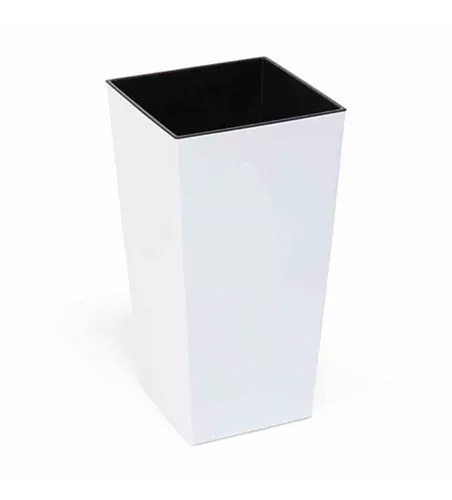 Siena Garden Pflanzkübel Lyon, eckig, 25x25x46,5 cm Hochglanzoptik in weiß Kunststoff Siena Garden Pflanzkübel Lyon, eckig, 25x25x46,5 cm Hochglanzoptik in weiß Kunststoff