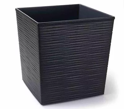 Siena Garden Pflanzkübel Biron, eckig, 30x30x31,0 cm Rillenoptik graphit Kunststoff Siena Garden Pflanzkübel Biron, eckig, 30x30x31,0 cm Rillenoptik graphit Kunststoff