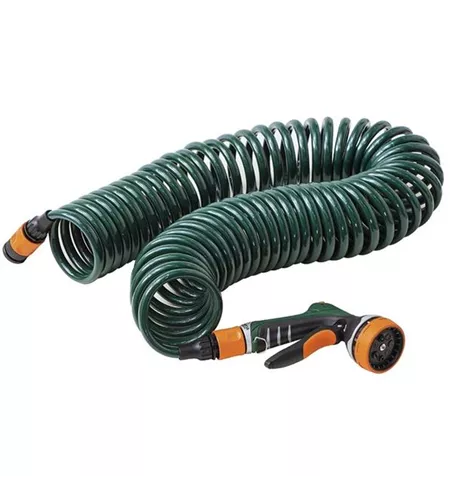 Siena Garden Spiralschlauchset mit Multifunktionsbrause 10m