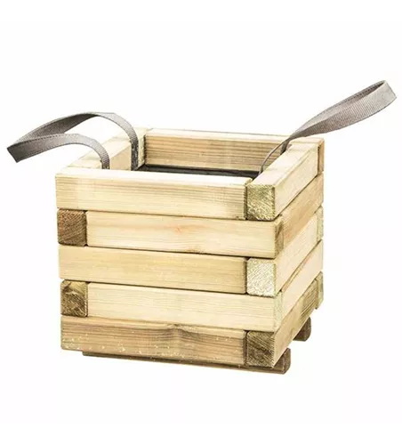 Siena Garden Pflanzkübel Taunus, eckig, inkl. Geotextil und Tragschlaufen, 50x50x39 cm aus Kiefernholz  Siena Garden Pflanzkübel Taunus, eckig, inkl. Geotextil und Tragschlaufen, 50x50x39 cm aus Kiefernholz