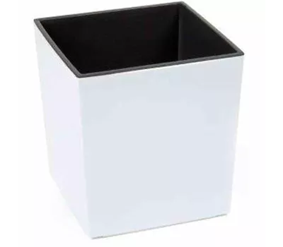 Siena Garden Pflanzkübel Brest, eckig, 30x30x31,0 cm Hochglanzoptik in weiß Kunststoff  Siena Garden Pflanzkübel Brest, eckig, 30x30x31,0 cm Hochglanzoptik in weiß Kunststoff