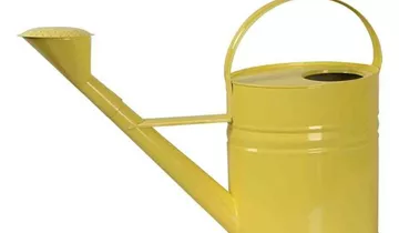 Siena Garden Gießkanne , 10 Liter, 56x19x40 cm gelb Stahlblech