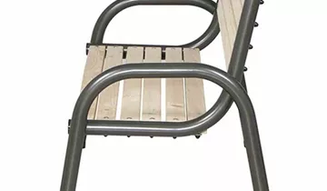 Siena Garden Park 3-Sitzerbank 150cm Stahl/Kiefer 