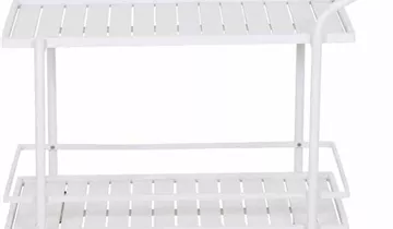 Siena Garden Bali Servierwagen 98 x 57 x 83 cm matt weiß 