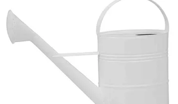 Siena Garden Gießkanne , 10 Liter, 56x19x40 cm weiß Stahlblecharden 