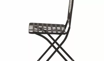 Siena Garden Como Klappstuhl 37 x 36 x 90 cm matt schwarz mit mosaikoptik 