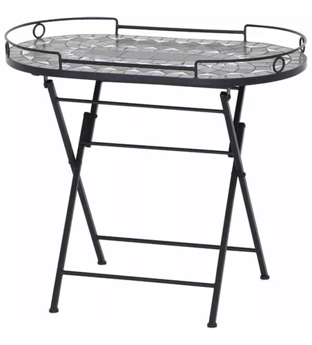 Siena Garden Como Serviertisch 41x67x60cm Stahl/Keramik