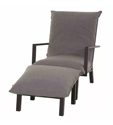 Siena Garden Rockford Loungesessel mit Hocker Sunbrella® 