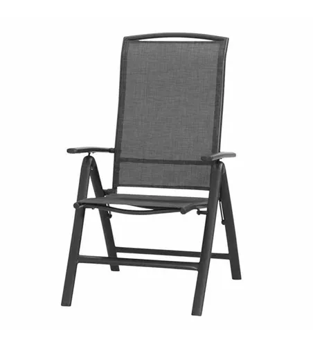 Siena Garden Klappsessel Livorno 5-fach verstellbar, 68x62,5x110 cm anthrazit
