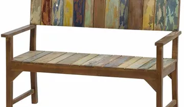 Siena Garden Palu 2-Sitzerbank 124 cm Teak recycelt 
