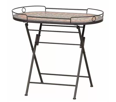 Siena Garden Prato Serviertisch 68x41 cm Eisen/Mosaik 