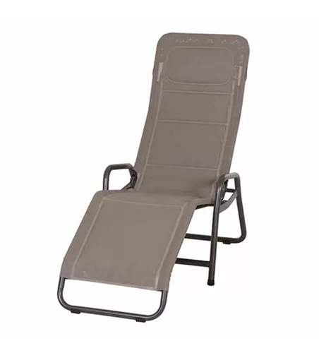 Siena Garden Fano Kippliege anthrazit / taupe Stahl/Polyester 