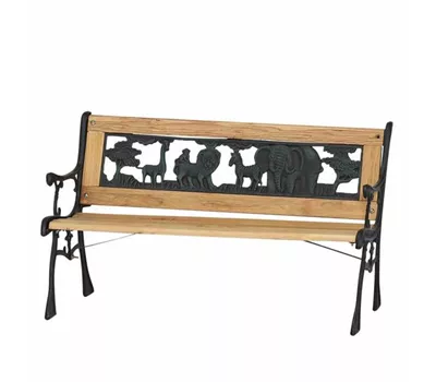 Siena Garden Kinderbank Kindergussbank 41x84x52,5 cm antik/grün/Hartholz lasiert  Siena Garden Kinderbank Kindergussbank 41x84x52,5 cm antik/grün/Hartholz lasiert