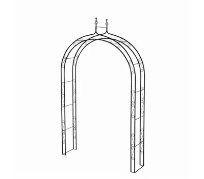 Siena Garden Rosenbogen Oxford 150x36x250cm Grau Metall  Siena Garden Rosenbogen Oxford 150x36x250cm Grau Metall