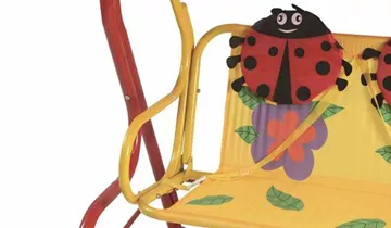Siena Garden Kinderschaukel Marie 75x115x118 cm rot