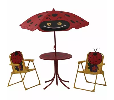 Siena Garden Kindersitzgruppe Marie 4 tlg rot & gelb Siena Garden Kindersitzgruppe Marie 4 tlg rot & gelb