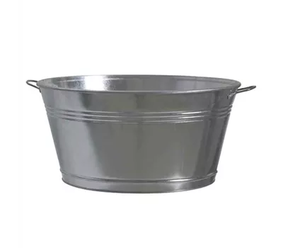 Siena Garden Zinkwanne Ø 51x25 cm silber Stahlblech