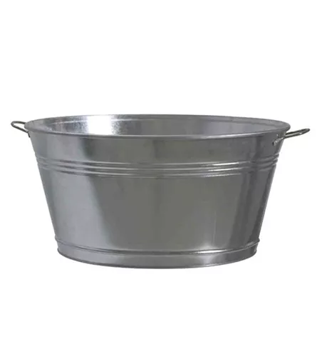 Siena Garden Zinkwanne Ø 51x25 cm silber Stahlblech