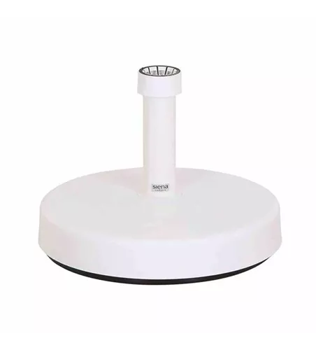 Siena Garden Schirmständer 25 kg, Ø 46x11 cm, weiß