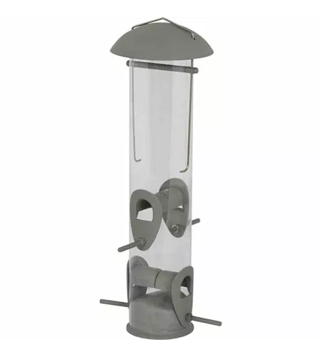 Siena Garden Futtersäule Eisen für Mischfutter 13,5x13,5x32,5 cm anthrazit