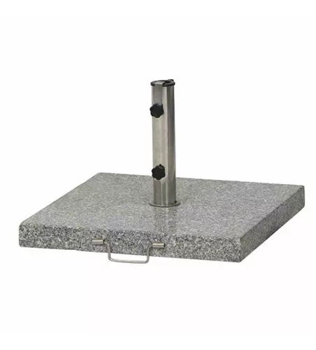 Siena Garden Schirmständer Granit 54x54x5,5 cm 45 kg, hellgrau