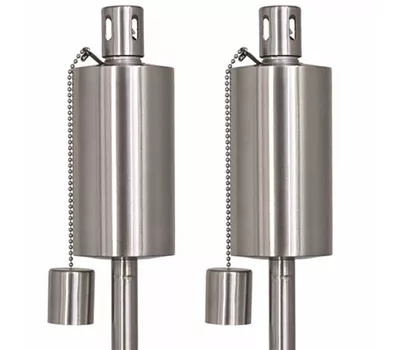 Siena Garden öllampe Alice 2-tlg 59,5x12x36,5 cm silber Edelstahl Siena Garden öllampe Alice 2-tlg 59,5x12x36,5 cm silber Edelstahl