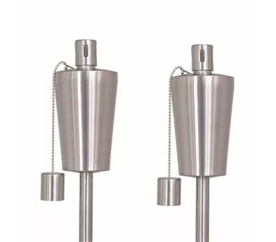 Siena Garden öllampe Dana 2-tlg 59,5x12x36,5 cm silber Edelstahl Siena Garden öllampe Dana 2-tlg 59,5x12x36,5 cm silber Edelstahl