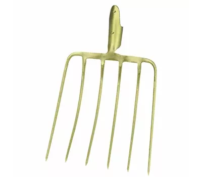 Ideal Maisgabel mit 6 Zinken ohne Stiel, 37 x 32 cm gold Ideal Maisgabel mit 6 Zinken ohne Stiel, 37 x 32 cm gold