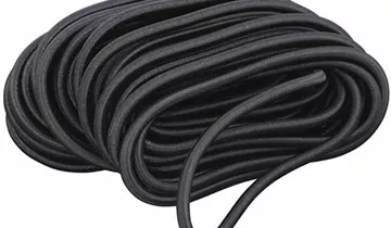 Lafuma Gummischnüre mit Endkappe schwarz 