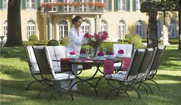 MBM Gartenbank Romeo 3-Sitzer 62 cm x 170 cm x 100 cm marrone Eisen