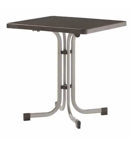 Sieger Klapptisch 70x70cm graph./Mecalit anthrazit Stahl 