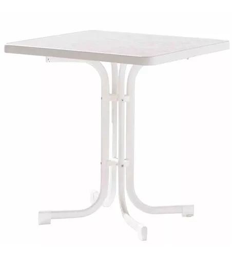 Sieger Balkontisch Mecalit 70x70x72 cm weiß