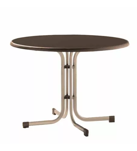 Sieger Klapptisch Ø100cm mocca Stahl
