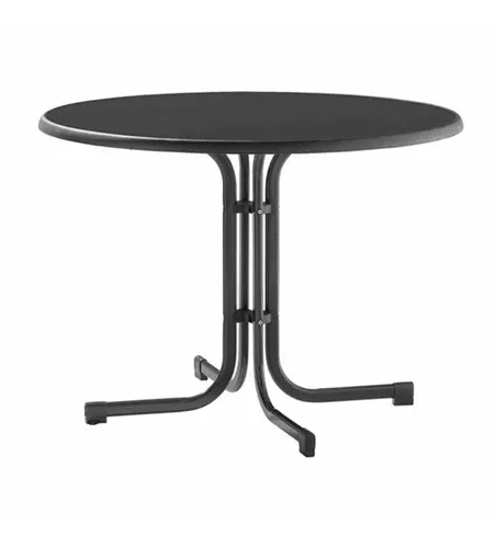 Sieger Klapptisch Ø100cm anthrazit Stahl