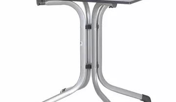 Sieger Klapptisch vivodur 80x80 cm Silber Weiß