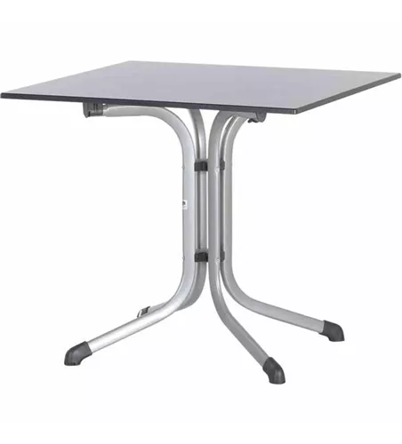 Sieger Klapptisch vivodur 80x80 cm Silber Weiß