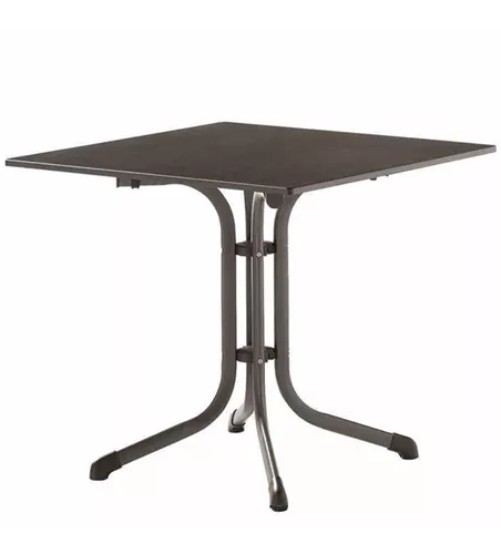 Sieger Klapptisch vivodur 80x80 cm Grau Schwarz