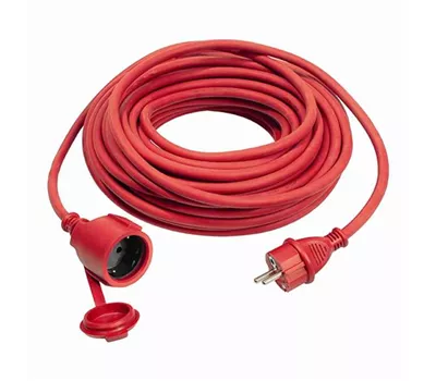 AS-Schwabe Gummi-Verlängerungsleitung 40 m, rot AS-Schwabe Gummi-Verlängerungsleitung 40 m, rot