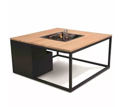 Cosi Cosiloft 100x100x48cm schwarz/teak Aluminium Cosi Cosiloft 100x100x48cm schwarz/teak Aluminium