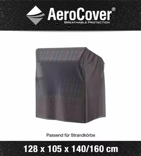 Aerocover Schutzhülle für Strandkorb 128x105x160/140 cm