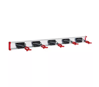 Bruns Gerätehalterschiene 0,75m mit 5 Gerätehaltern Bruns Gerätehalterschiene 0,75m mit 5 Gerätehaltern