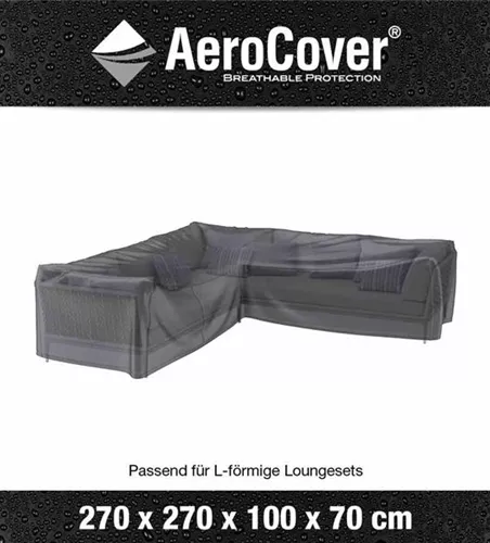 Aerocover Schutzhülle für Eck- Loungeset 270x270x100xH70 cm