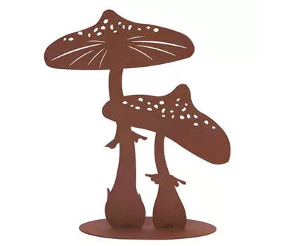 H.G-Deko Fliegenpilz 2 groß, auf Bodenplatte 47cm  H.G-Deko Fliegenpilz 2 groß, auf Bodenplatte 47cm