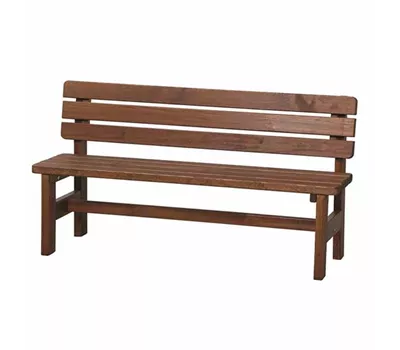 Bank Tessin 150 cm, braun Massivholz  Bank Tessin 150 cm, braun Massivholz