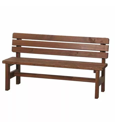 Bank Tessin 150 cm, braun Massivholz 