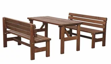 Gartentisch Tessin Nadelholz 150x73x74 cm braun
