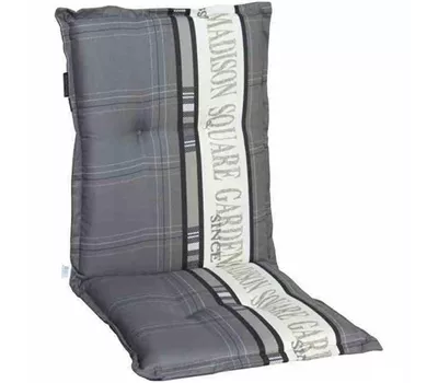 Madison Auflage für Niederlehner 110 cm x 50 cm grau-creme Madison Auflage für Niederlehner 110 cm x 50 cm grau-creme