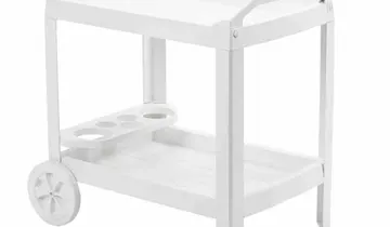 Progarden Servierwagen Astro 53x74x73 weiß Vollkunststoff